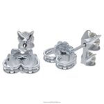 intímne napichovacie náušnice 14k biele zlato B8ZNT653 Swarovski šperky - Image 5