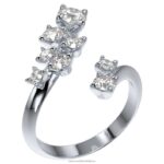 intímny krúžok 14k biele zlato B8ZNT989 Swarovski šperky - Image 3