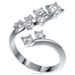 intímny krúžok 14k biele zlato B8ZNT989 Swarovski šperky - Image 4