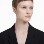 intímny prívesok 14k biele zlato B8ZNT188 Swarovski šperky - Image 2