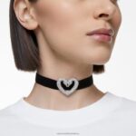 jeden choker srdce, biele, rhodiované B8ZNT354 Swarovski šperky - Image 2