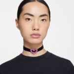 jeden choker srdce, ružové, rhodiované B8ZNT357 Swarovski šperky - Image 2