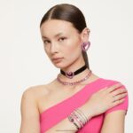 jeden choker srdce, ružové, rhodiované B8ZNT357 Swarovski šperky - Image 6