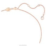 jeden prívesok srdce, biele, pozlátené ružovým zlatom B8ZNT246 Swarovski šperky - Image 3