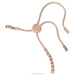 jemný náramok okrúhly výbrus, biely, pozlátený ružovým zlatom B8ZNT475 Swarovski šperky - Image 4