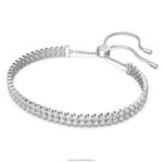 jemný náramok okrúhly výbrus, biely, rhodiovaný B8ZNT474 Swarovski šperky - Image 3