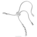 jemný náramok okrúhly výbrus, biely, rhodiovaný B8ZNT474 Swarovski šperky - Image 4