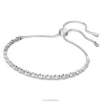 jemný trilógový náramok okrúhly výbrus, biely, rhodiovaný B8ZNT419 Swarovski šperky - Image 3