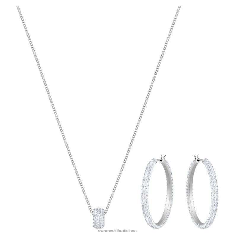 kamenna_suprava_dlazba_biela_rhodiovana_b8znt379_swarovski_sperky.jpg kamenná súprava dlažba, biela, rhodiovaná B8ZNT379 Swarovski šperky - Image 1