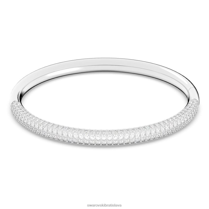 kamenny_naramok_biela_nehrdzavejuca_ocel_b8znt595_swarovski_sperky.jpg kamenný náramok biela, nehrdzavejúca oceľ B8ZNT595 Swarovski šperky - Image 1