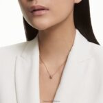kamenný prívesok ružové, pozlátené ružovým zlatom B8ZNT316 Swarovski šperky - Image 2