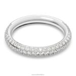 kamenný prsteň biela, rhodiovaná B8ZNT1010 Swarovski šperky
