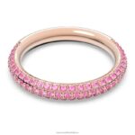 kamenný prsteň ružové, pozlátené ružovým zlatom B8ZNT1015 Swarovski šperky