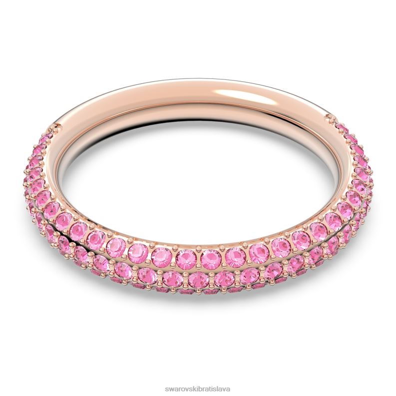 kamenny_prsten_ruzove_pozlatene_ruzovym_zlatom_b8znt1015_swarovski_sperky.jpg kamenný prsteň ružové, pozlátené ružovým zlatom B8ZNT1015 Swarovski šperky - Image 1