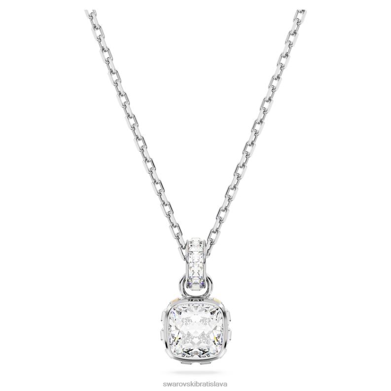 kamienkovy_privesok_hranaty_vybrus_april_biely_rhodiovany_b8znt192_swarovski_sperky.jpg kamienkový prívesok hranatý výbrus apríl, biely, rhodiovaný B8ZNT192 Swarovski šperky - Image 1