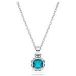 kamienkový prívesok hranatý výbrus decembrový, modrý, rhodiovaný B8ZNT195 Swarovski šperky - Image 4