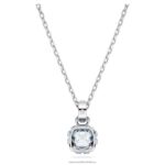 kamienkový prívesok hranatý výbrus pochodové, modré, rhodiované B8ZNT191 Swarovski šperky - Image 4