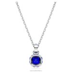 kamienkový prívesok hranatý výbrus september, modrá, rhodiovaná B8ZNT203 Swarovski šperky - Image 4