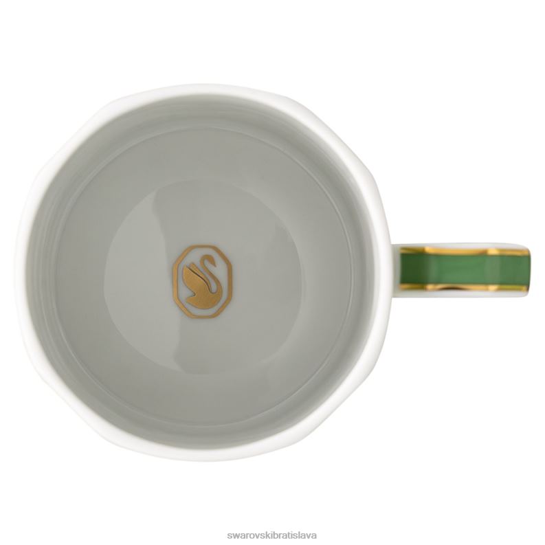kávová šálka signum s podšálkou porcelán, zelená B8ZNT1729 Swarovski dekorácie - Image 4