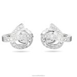 klipsové náušnice fluenta znovu zapálené kryštály, biele, rhodiované B8ZNT958 Swarovski šperky
