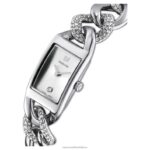 koktailové hodinky swis made, pave, kovový náramok, strieborný tón, nerez B8ZNT1231 Swarovski príslušenstvo - Image 5