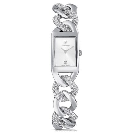 koktailové hodinky swis made, pave, kovový náramok, strieborný tón, nerez B8ZNT1231 Swarovski príslušenstvo