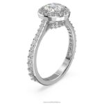 koktailový prsteň constella kruhový rez, dlažba, biela, rhodiovaná B8ZNT985 Swarovski šperky - Image 3