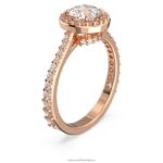 koktailový prsteň constella okrúhly výbrus, dlažba, biela, pozlátená ružovým zlatom B8ZNT986 Swarovski šperky - Image 3