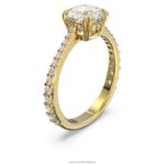 koktailový prsteň constella princes cut, dlažba, biela, pozlátená B8ZNT983 Swarovski šperky - Image 3