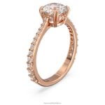 koktailový prsteň constella princess cut, dlažba, biela, pozlátená ružovým zlatom B8ZNT984 Swarovski šperky - Image 3