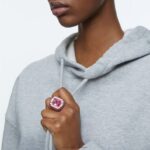 koktailový prsteň dulcis vankúšový strih, ružová B8ZNT1048 Swarovski šperky - Image 2