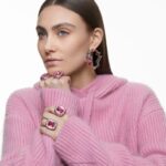 koktailový prsteň dulcis vankúšový strih, ružová B8ZNT1048 Swarovski šperky - Image 4