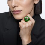 koktailový prsteň dulcis vankúšový strih, zelená B8ZNT1046 Swarovski šperky - Image 2
