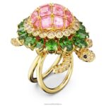 koktailový prsteň idyllia korytnačka, viacfarebná, pozlátená B8ZNT1024 Swarovski šperky