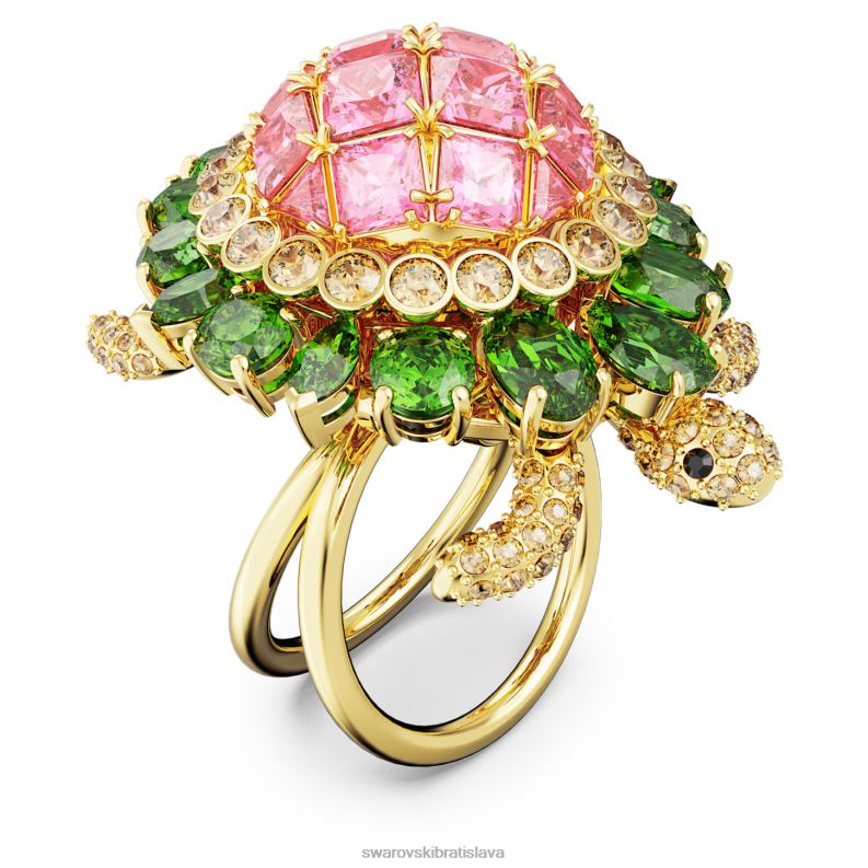 koktailovy_prsten_idyllia_korytnacka_viacfarebna_pozlatena_b8znt1024_swarovski_sperky.jpg koktailový prsteň idyllia korytnačka, viacfarebná, pozlátená B8ZNT1024 Swarovski šperky - Image 1