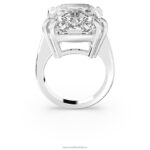 koktailový prsteň mesmera osemhranný výbrus, biely, rhodiovaný B8ZNT1029 Swarovski šperky - Image 5