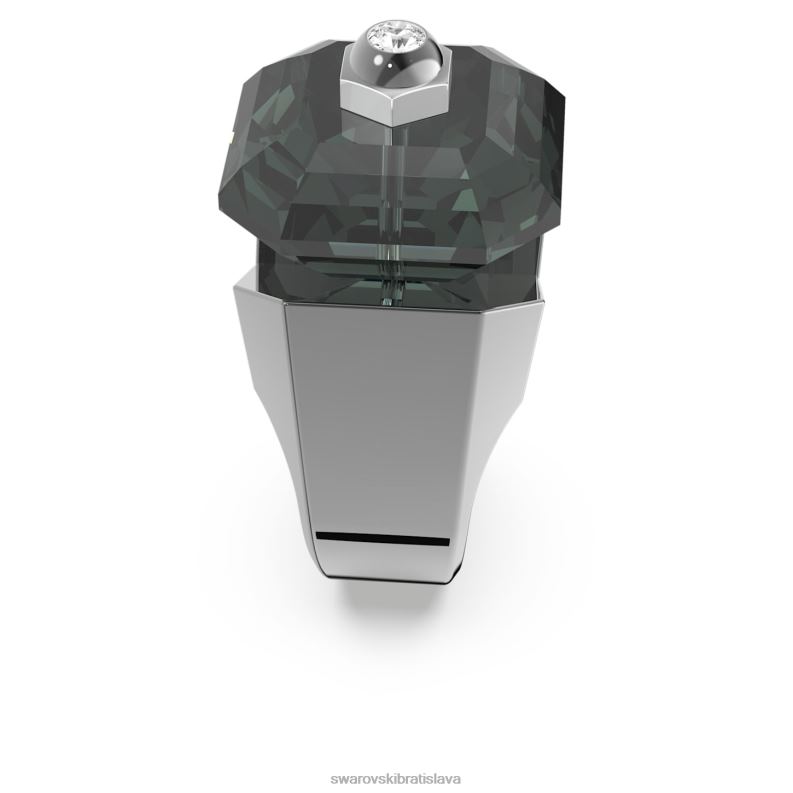 koktailový prsteň numina osemhranný výbrus, čierny, pokovený ruténiom B8ZNT1087 Swarovski šperky - Image 4