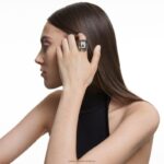 koktailový prsteň numina osemhranný výbrus, sivý, pozlátený B8ZNT1086 Swarovski šperky - Image 2