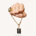 koktailový prsteň numina osemhranný výbrus, sivý, pozlátený B8ZNT1086 Swarovski šperky - Image 5