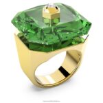koktailový prsteň numina osemhranný výbrus, zelený, pozlátený B8ZNT1088 Swarovski šperky - Image 3