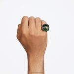 koktailový prsteň numina osemhranný výbrus, zelený, pozlátený B8ZNT1088 Swarovski šperky - Image 5