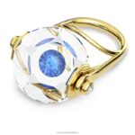 kokteilový prsteň curiosa plávajúci šatón, modrý, pozlátený B8ZNT1080 Swarovski šperky