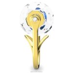 kokteilový prsteň curiosa plávajúci šatón, modrý, pozlátený B8ZNT1080 Swarovski šperky - Image 4