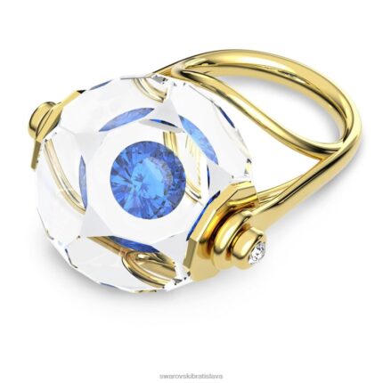 kokteilový prsteň curiosa plávajúci šatón, modrý, pozlátený B8ZNT1080 Swarovski šperky