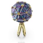 kokteilový prsteň curiosa trojuholníkový strih, modrá, pozlátená B8ZNT1054 Swarovski šperky - Image 4