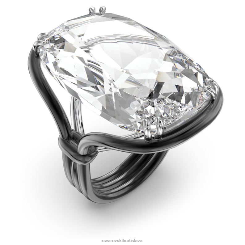 kokteilový prsteň harmonia nadrozmerný kryštál, biely, povrchová úprava zmiešaný kov B8ZNT1043 Swarovski šperky - Image 3