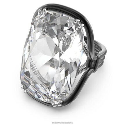 kokteilový prsteň harmonia nadrozmerný kryštál, biely, povrchová úprava zmiešaný kov B8ZNT1043 Swarovski šperky