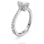 koktejlový prsteň milenia hruška rezaná, dláždená, biela, rhodiovaná B8ZNT981 Swarovski šperky - Image 3