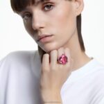 koktejlový prsteň milenia triliantový výbrus, ružový, rhodiovaný B8ZNT1073 Swarovski šperky - Image 2