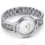 kozmické rockové hodinky švajčiarska výroba, kovový náramok, strieborný tón, nehrdzavejúca oceľ B8ZNT1240 Swarovski príslušenstvo - Image 4